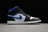 Jordan 1 Mid White Black Racer Blue 554724-140