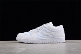 Air Jordan 1 Low Quilted White (W) DB6480-100