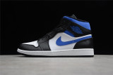 Jordan 1 Mid White Black Racer Blue 554724-140