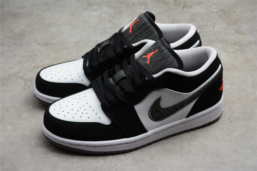 Jordan 1 Low Black White Wolf Grey Infrared 23 553558-029