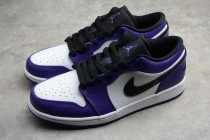 Jordan 1 Low Court Purple White 553558-500