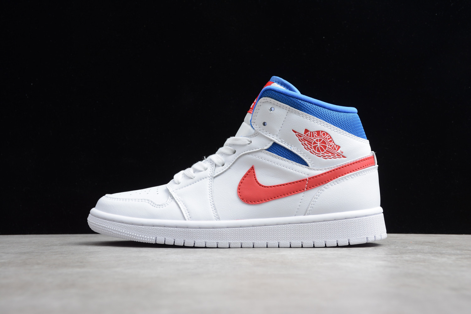 Jordan 1 Mid White Red Royal (W) BQ6472-164