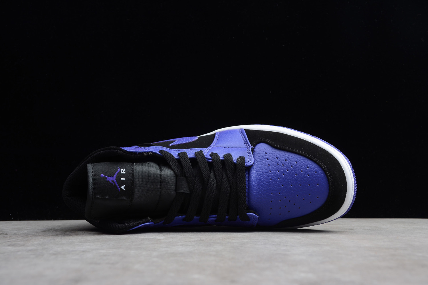Jordan 1 Mid Black Dark Concord 554724-051