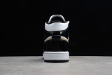 Jordan 1 Mid Patent Black White Gold 852542-007