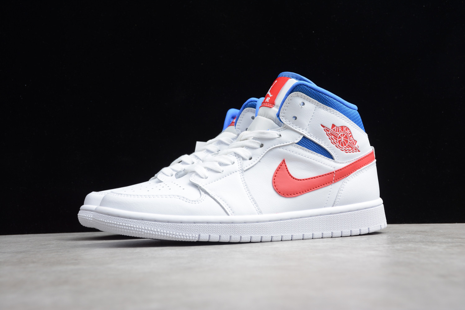 Jordan 1 Mid White Red Royal (W) BQ6472-164