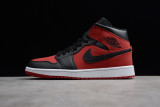 Jordan 1 Mid Gym Red Black 554724-610