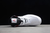 Jordan 1 Mid White Black Gym Red 554724-116