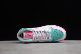 Jordan 1 Mid White Pink Green Soar (GS) 555112-102