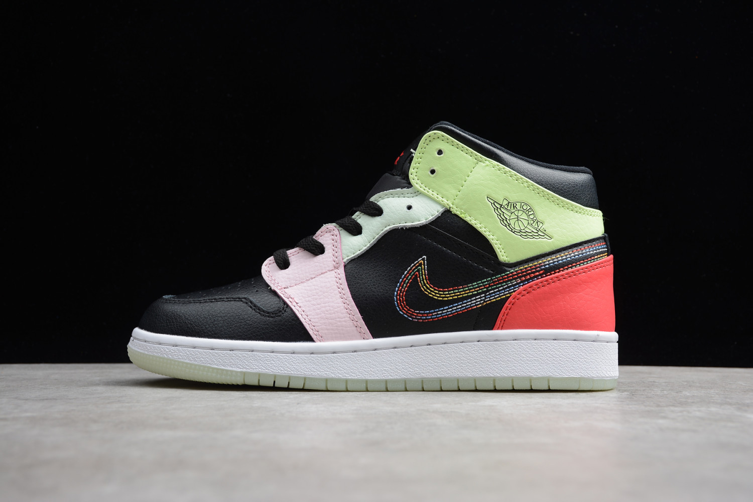 Jordan 1 Mid Glow-In-The-Dark (GS) AV5174-076