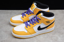 Jordan 1 Mid SE Lakers (GS) BQ6931-700