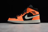 Jordan 1 Mid Black Cone 554724-062