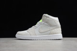 Jordan 1 Mid Vast Grey Ghost Green (W) CV3018-001