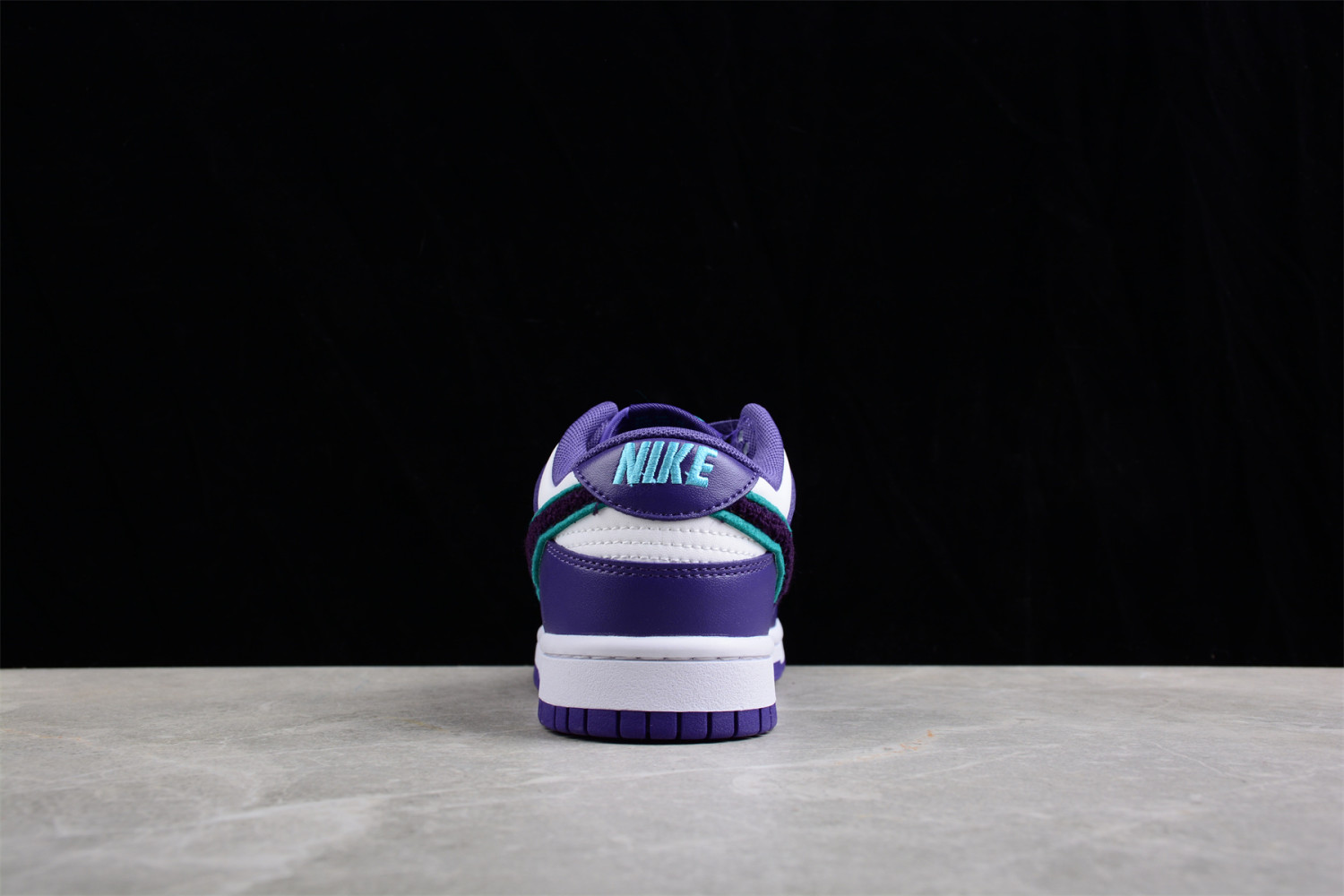 Nike Dunk Low Chenille Swoosh Sail Grand Purple DQ7683-100