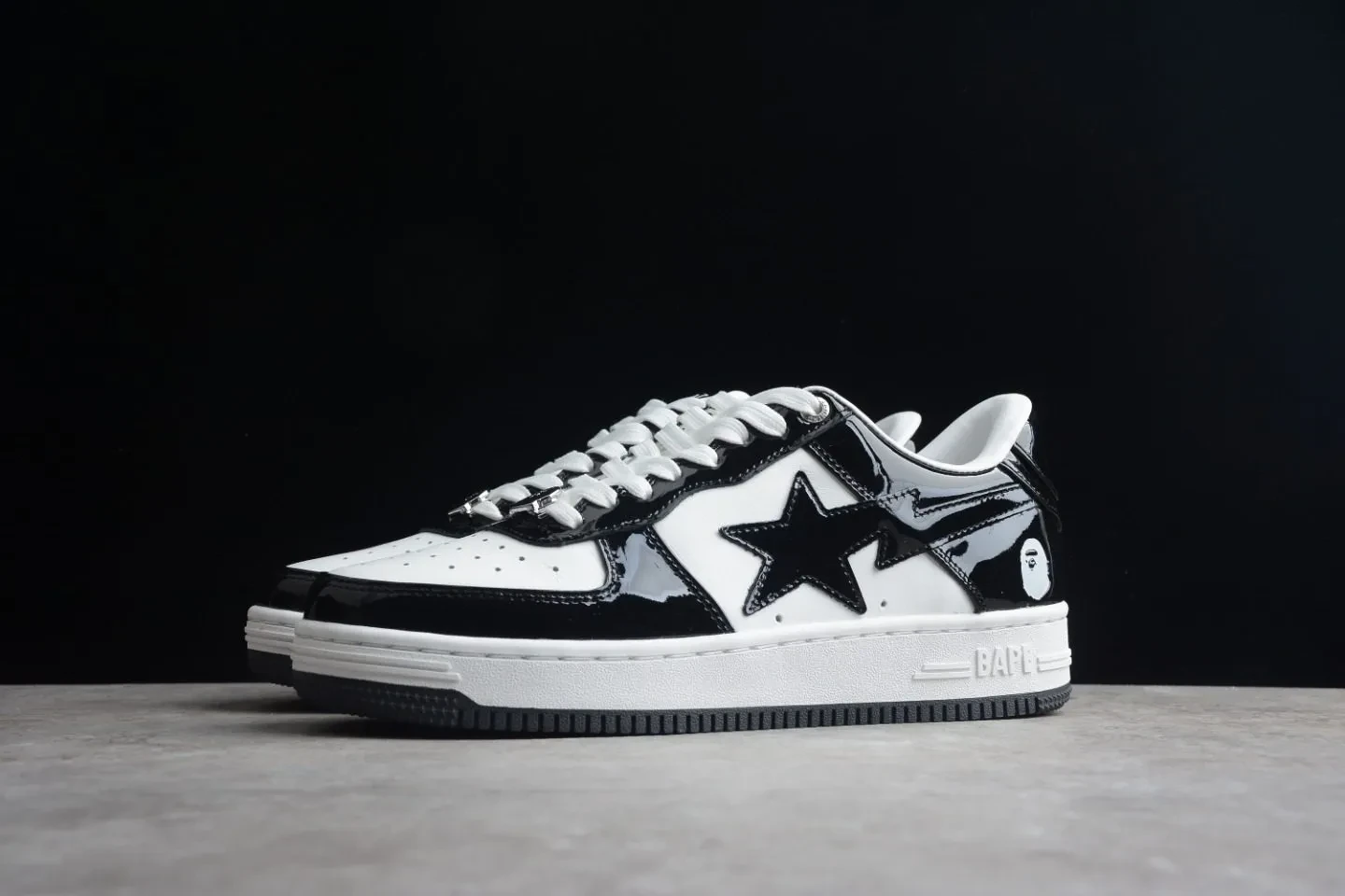 A Bathing Ape Bape Sta Low Black 001FWH701001_BLK_A