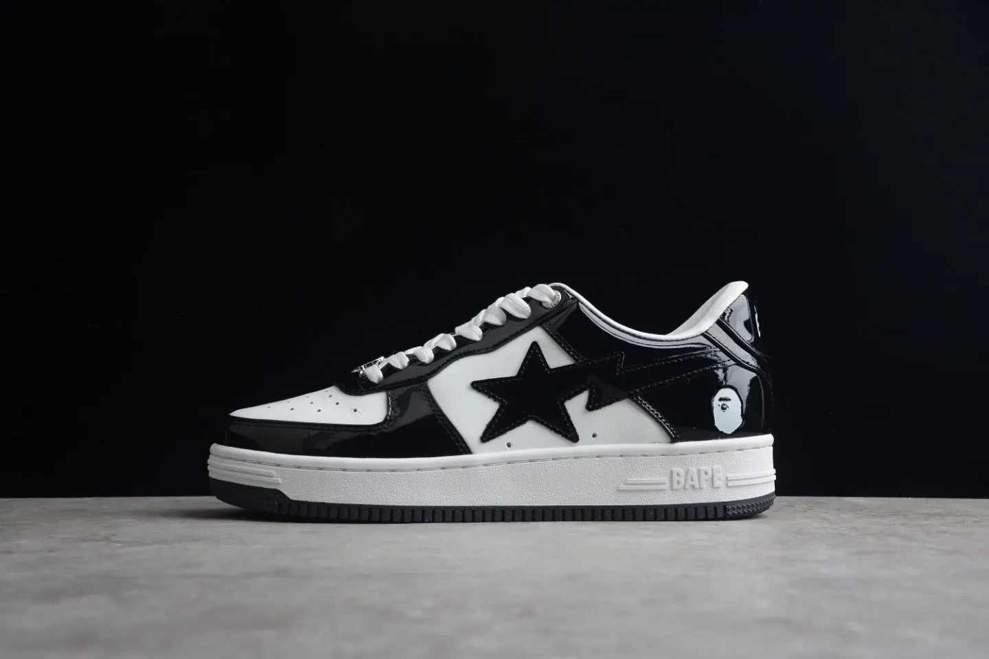 A Bathing Ape Bape Sta Low Black 001FWH701001_BLK_A