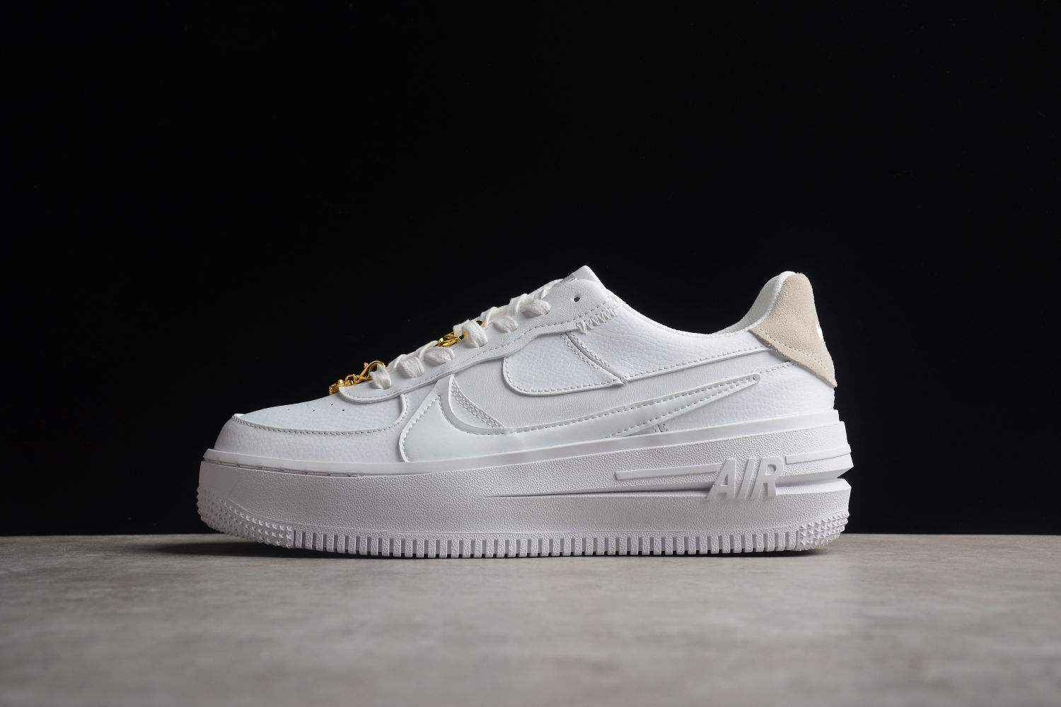 Nike Air Force 1 Low PLT.AF.ORM White Metallic Gold Summit White (W) FB8473 100