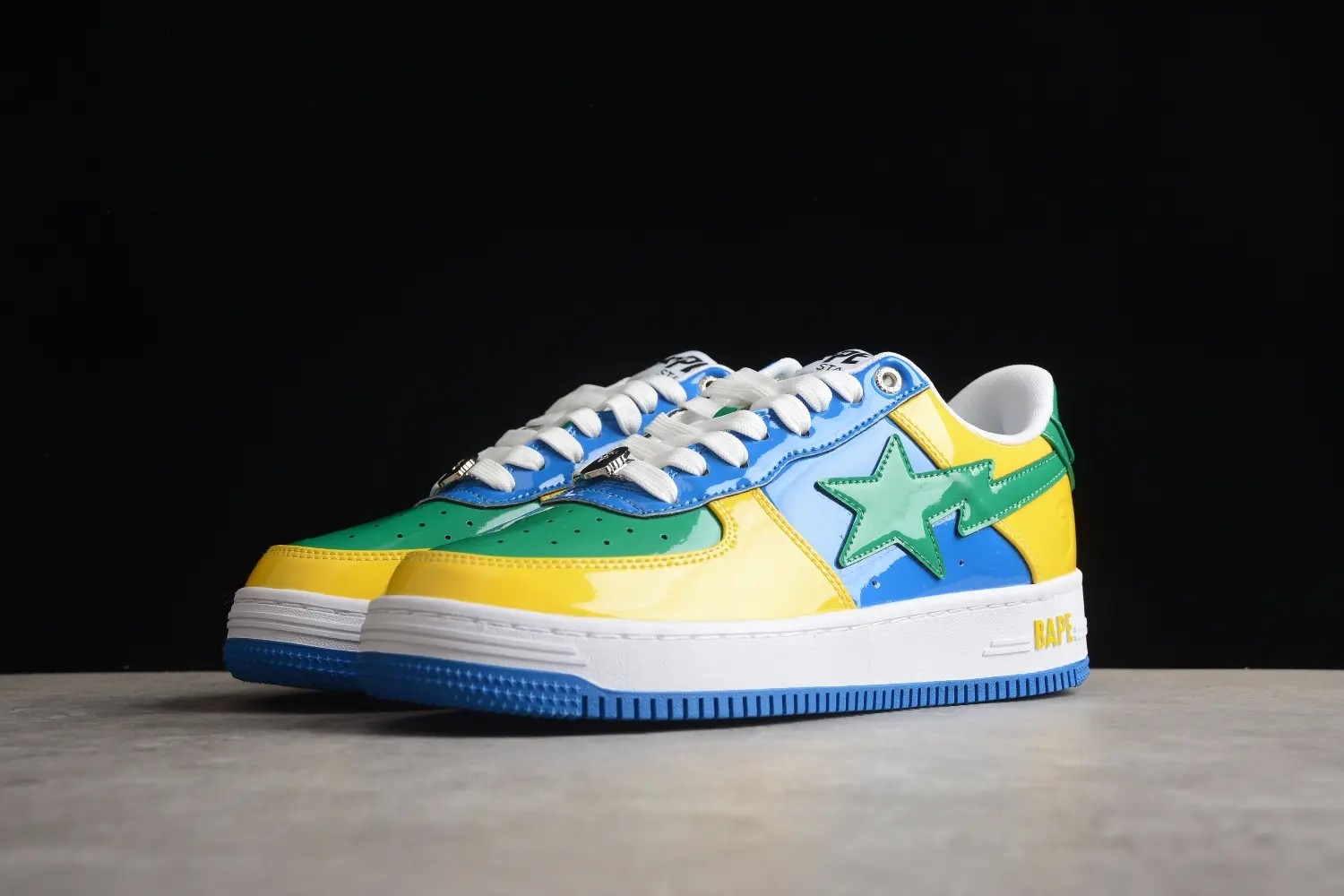 A Bathing Ape Bape Sta Nostalgic Blue Yellow
