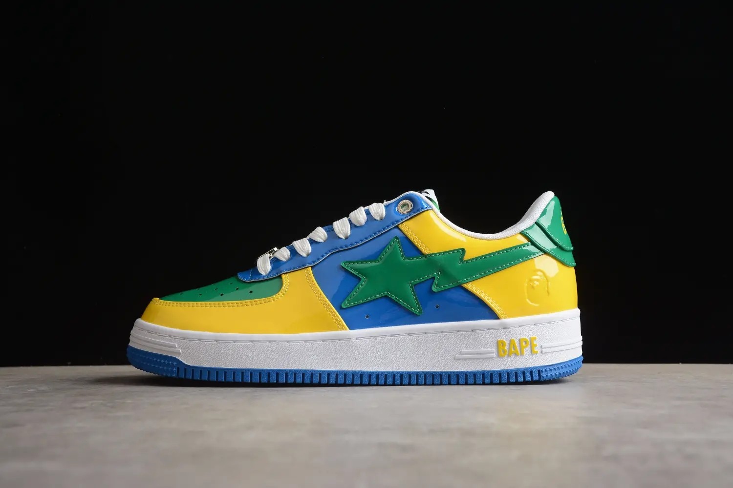 A Bathing Ape Bape Sta Nostalgic Blue Yellow