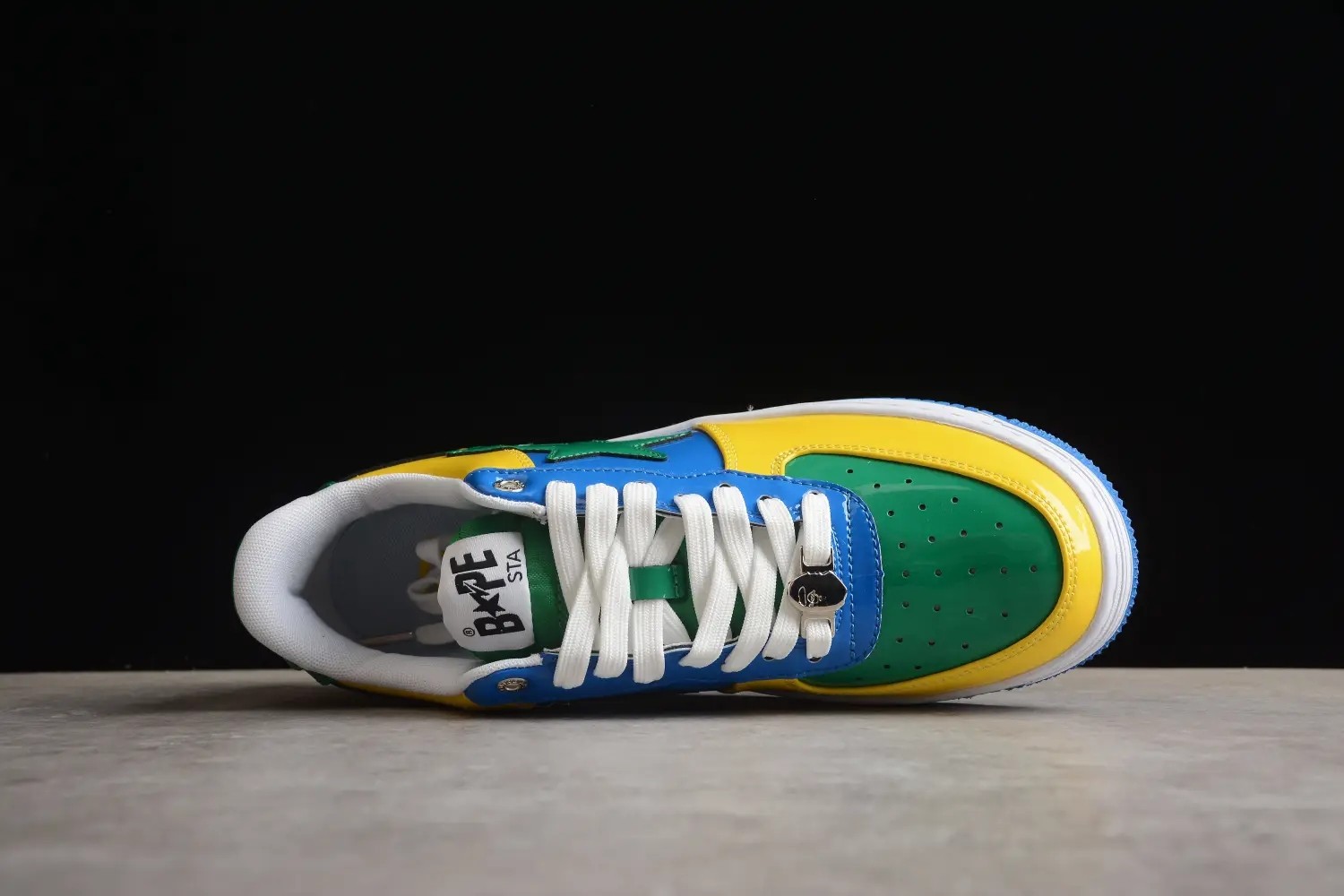 A Bathing Ape Bape Sta Nostalgic Blue Yellow