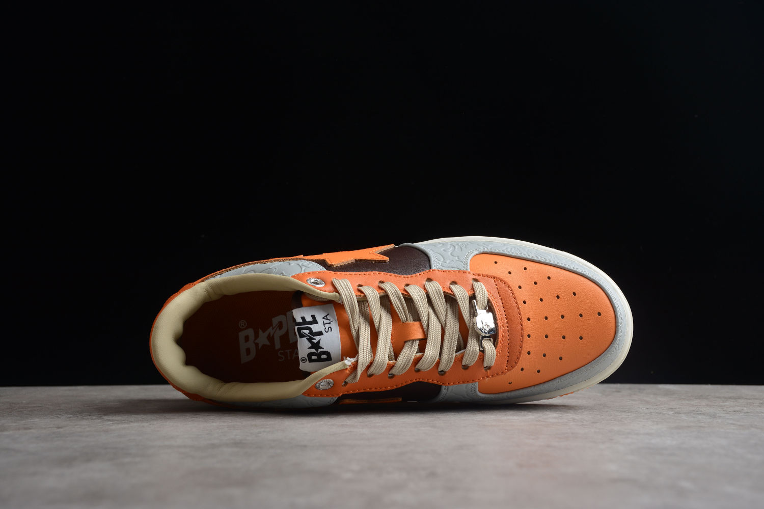 A Bathing Ape Bape Sta Low Grey Orange 001FWH701002_ORG_A / 1H70-291-002