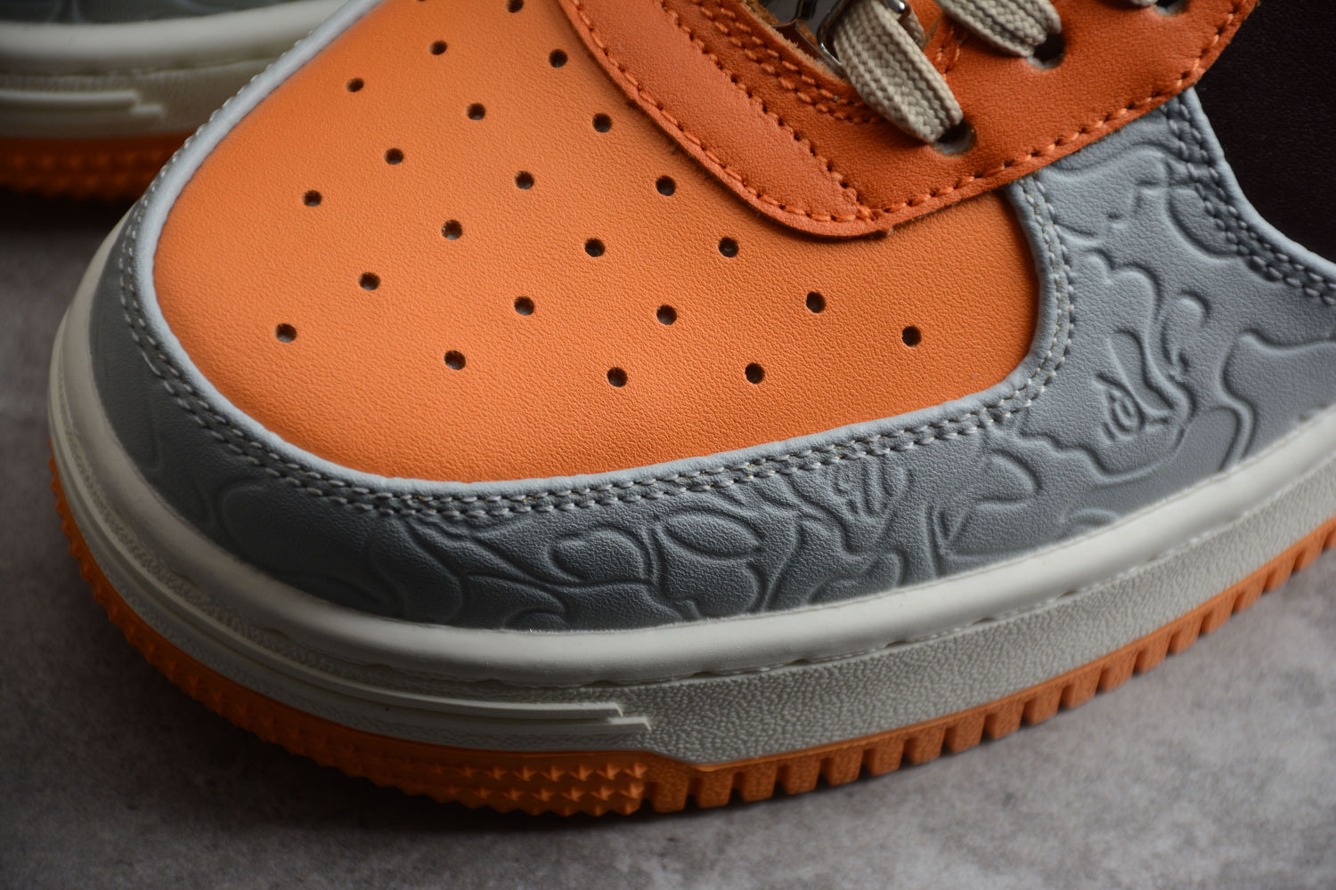 A Bathing Ape Bape Sta Low Grey Orange 001FWH701002_ORG_A / 1H70-291-002