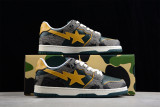 A Bathing Ape Bape SK8 Sta Grey Mustard Yellow 001FWH801007_GRN_A