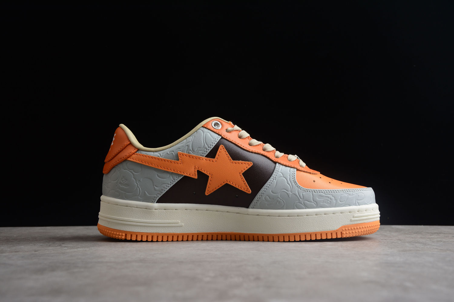 A Bathing Ape Bape Sta Low Grey Orange 001FWH701002_ORG_A / 1H70-291-002