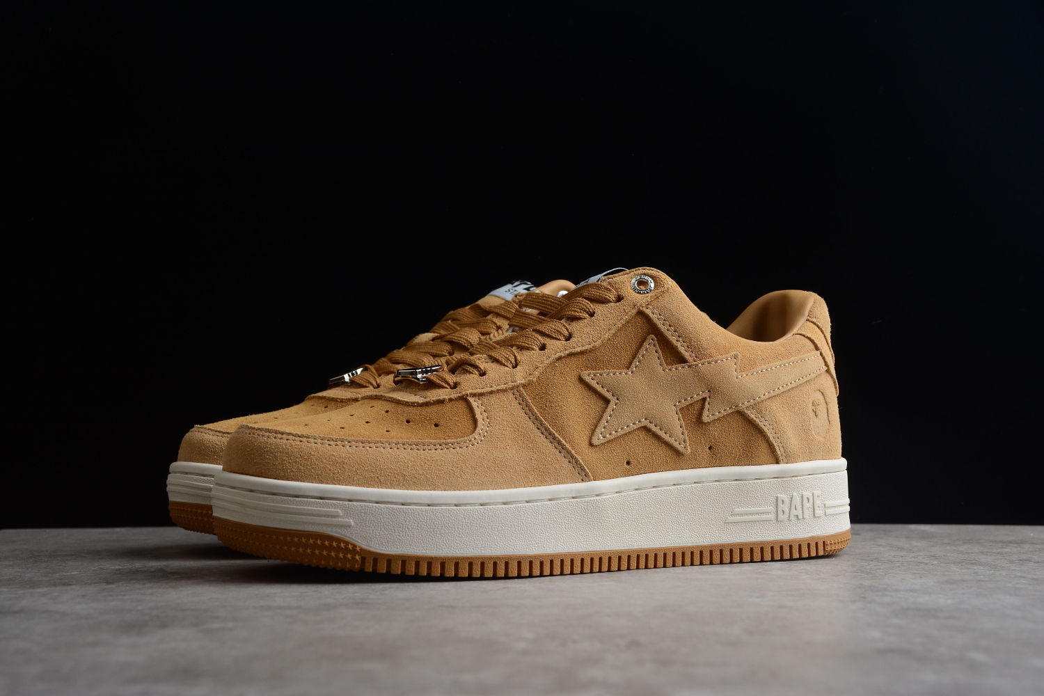 A Bathing Ape Bape Sta Beige Suede  1H70-191-004
