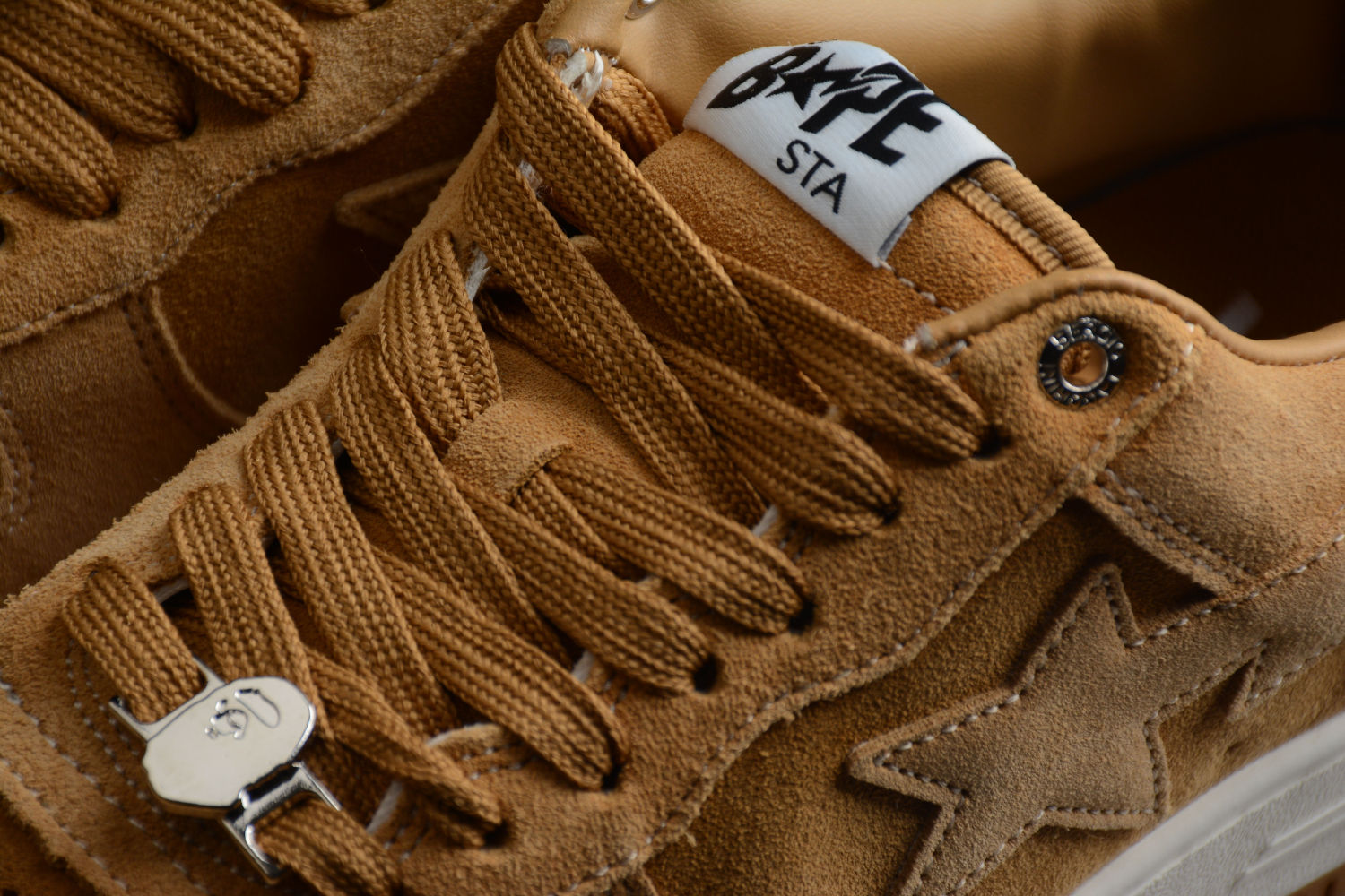 A Bathing Ape Bape Sta Beige Suede  1H70-191-004
