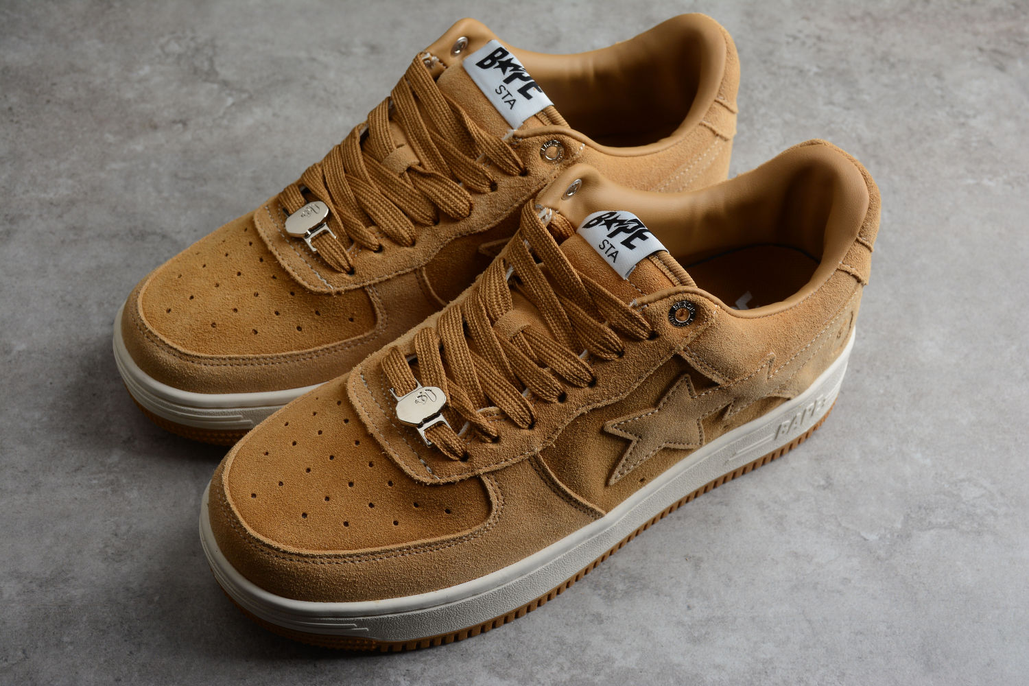 A Bathing Ape Bape Sta Beige Suede  1H70-191-004