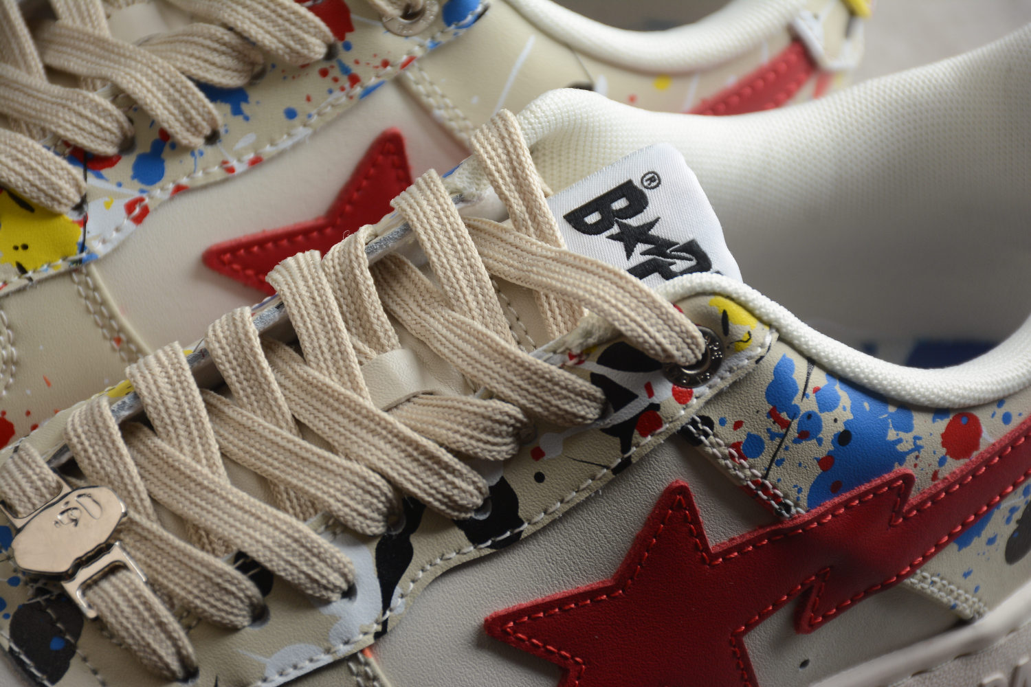 A Bathing Ape Bape Sta Paint Beige  001FW12010091