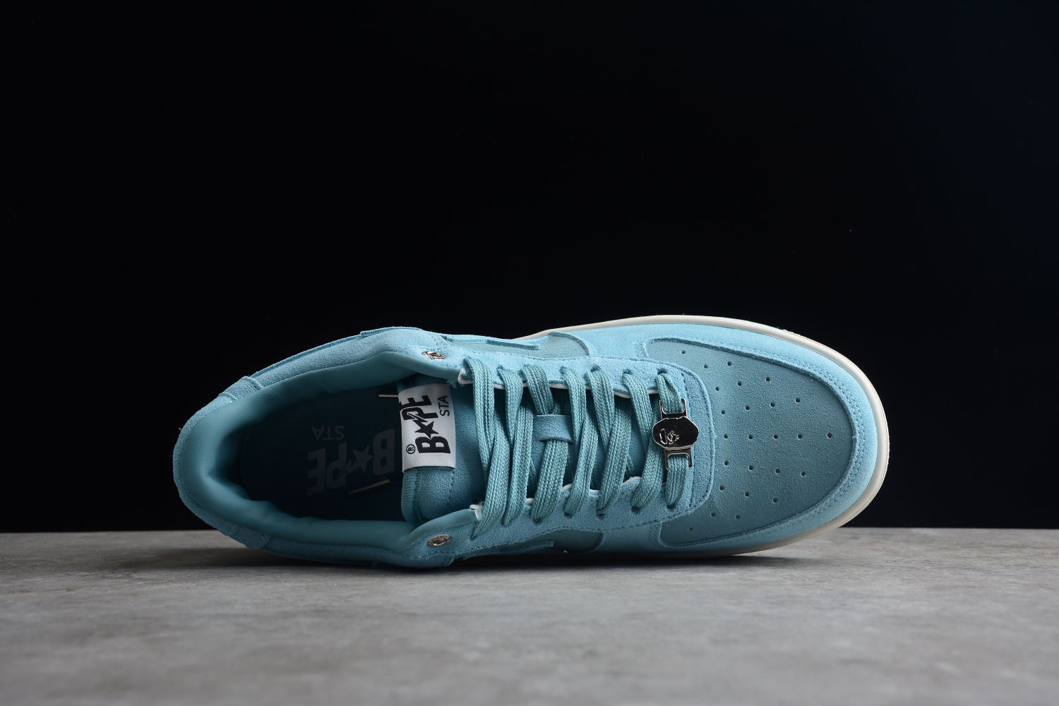 A Bathing Ape Bape Sta Blue Suede 1H70-191-004