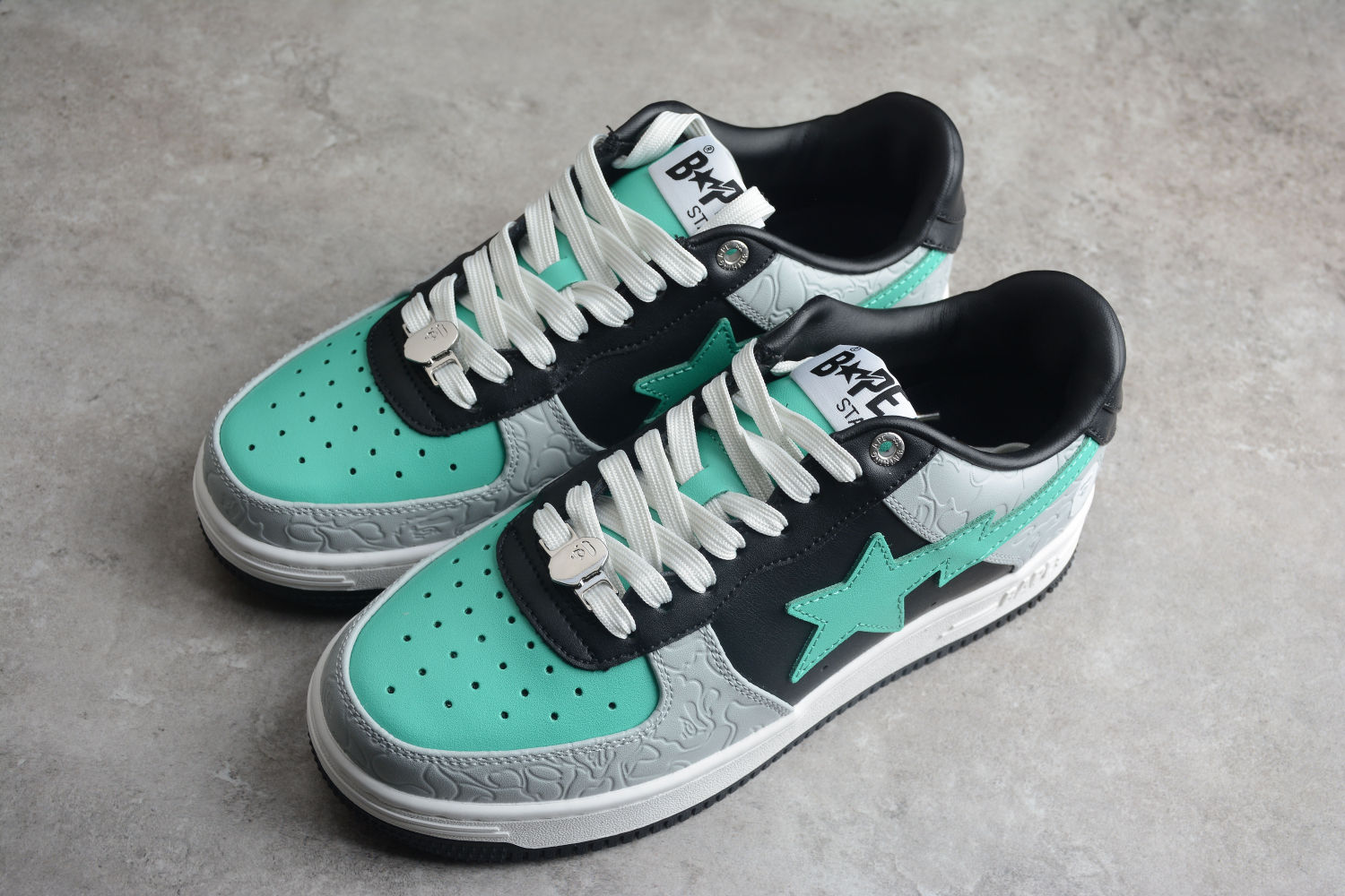 A Bathing Ape Bape Sta Low Grey Green 001FWH701002_GRN_A / 1H70-291-002