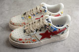 A Bathing Ape Bape Sta Paint Beige  001FW12010091