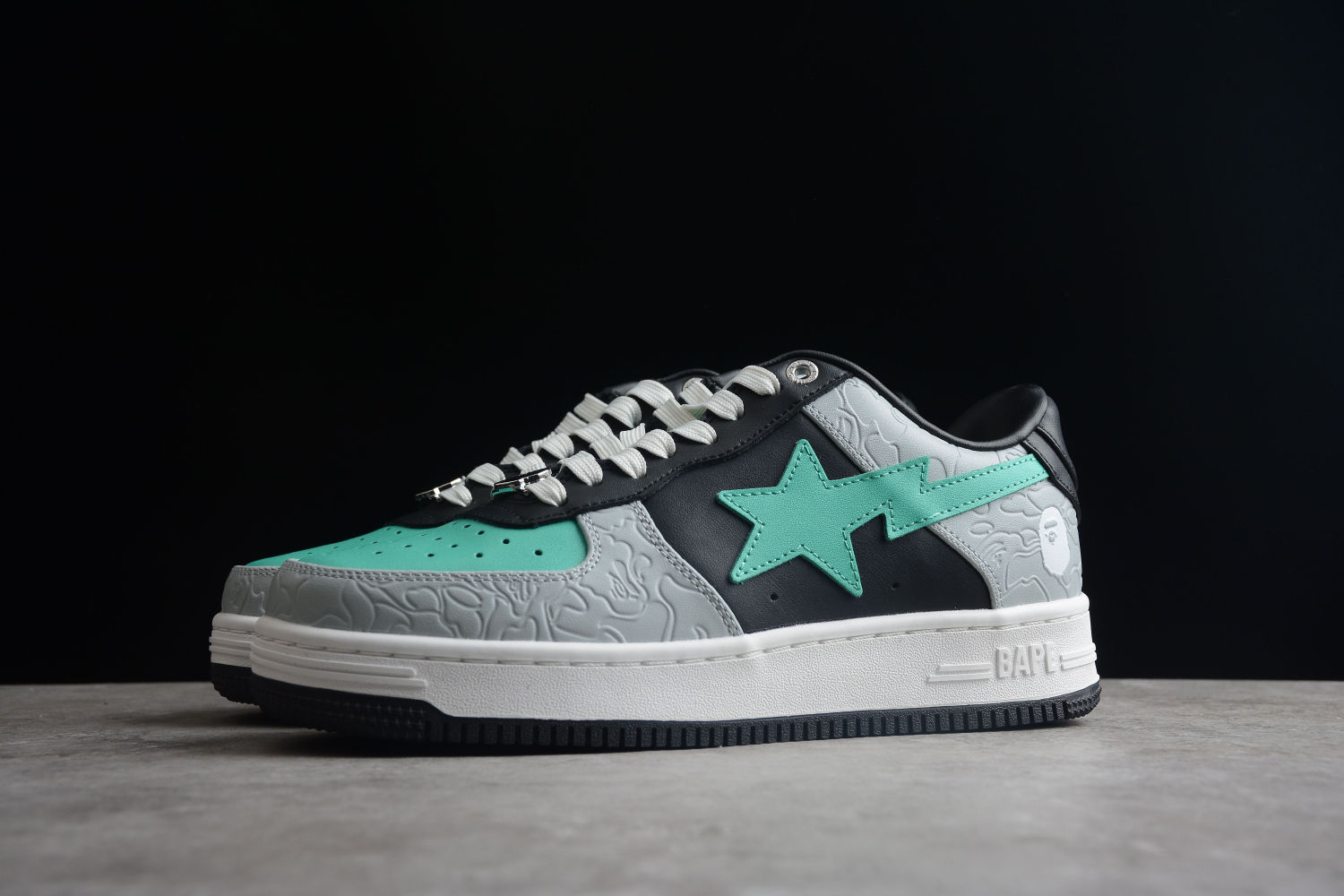 A Bathing Ape Bape Sta Low Grey Green 001FWH701002_GRN_A / 1H70-291-002