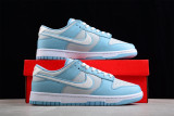 Nike Dunk Low Retro Fleece Swoosh Worn Blue FB1871-011