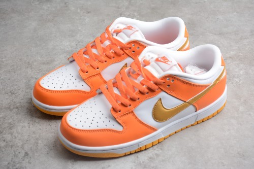 Nike SB Dunk Low White Flamme Orange Blaze Golden Blanc CU1726-002