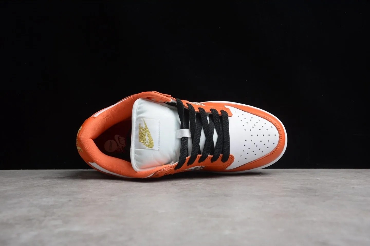 S*p*e*e x nike sb dunk low orange white metallic gold dh3228-181