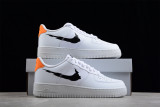 Nike Air Force 1 Low '07 Glitch Swoosh White Orange DV6483-100