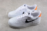 Nike Air Force 1 Low '07 Glitch Swoosh White Orange DV6483-100