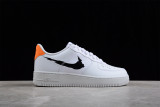 Nike Air Force 1 Low '07 Glitch Swoosh White Orange DV6483-100