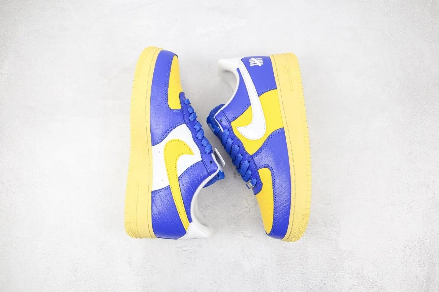 Nike Air Force 1 Low SP Undefeated 5 On It Blue Yellow Croc DM8462 400