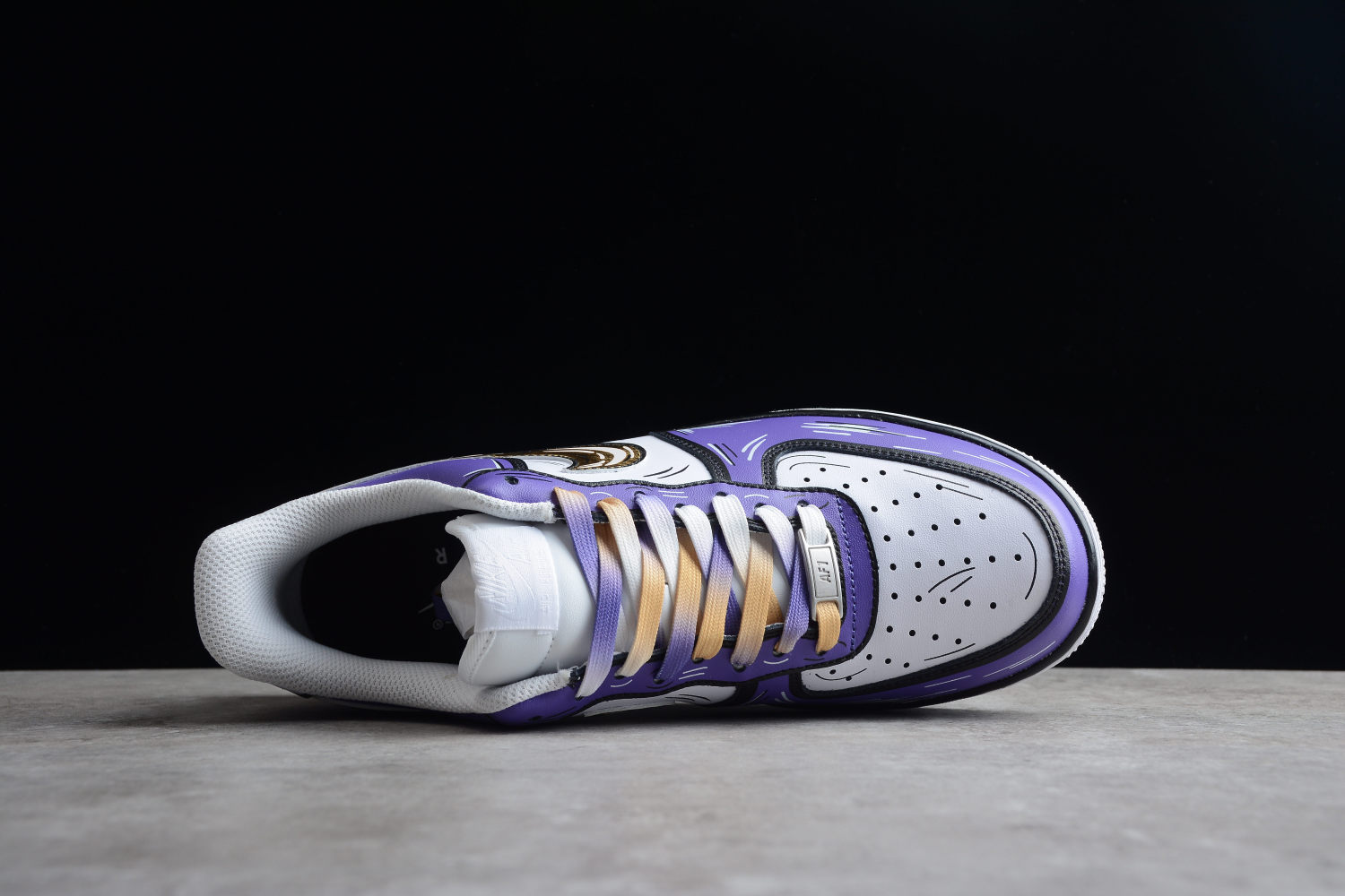 Nike Air Force 1 07 Purple Gold White CW2288-216