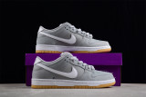 Nike SB Dunk Low Pro ISO Orange Label Wolf Grey Gum DV5464-001