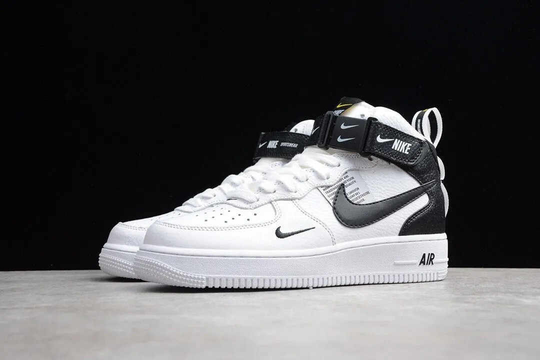 Nike Air Force 1 Mid Utility White Black 804609-103