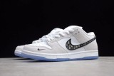 Dior x Nike SB Dunk Low Pro Wolf Grey White-Sail 2020 BQ6817-002