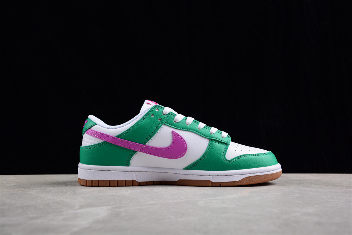 Nike Dunk Low White Stadium Green Fuchsia (W) FD9922-151