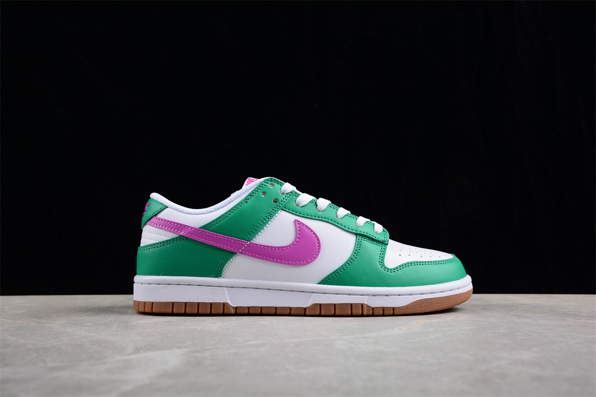 Nike Dunk Low White Stadium Green Fuchsia (W) FD9922-151