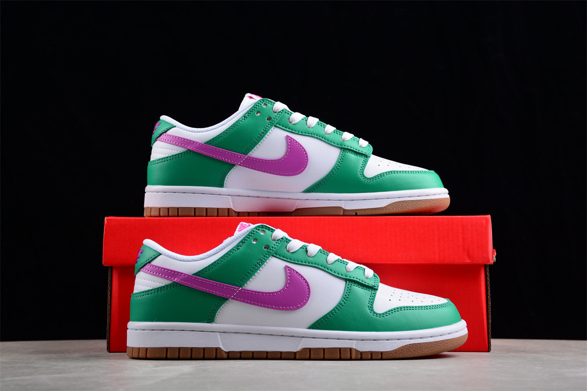 Nike Dunk Low White Stadium Green Fuchsia (W) FD9922-151