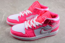 Jordan 1 Mid Hyper Pink White (GS) 555112-611